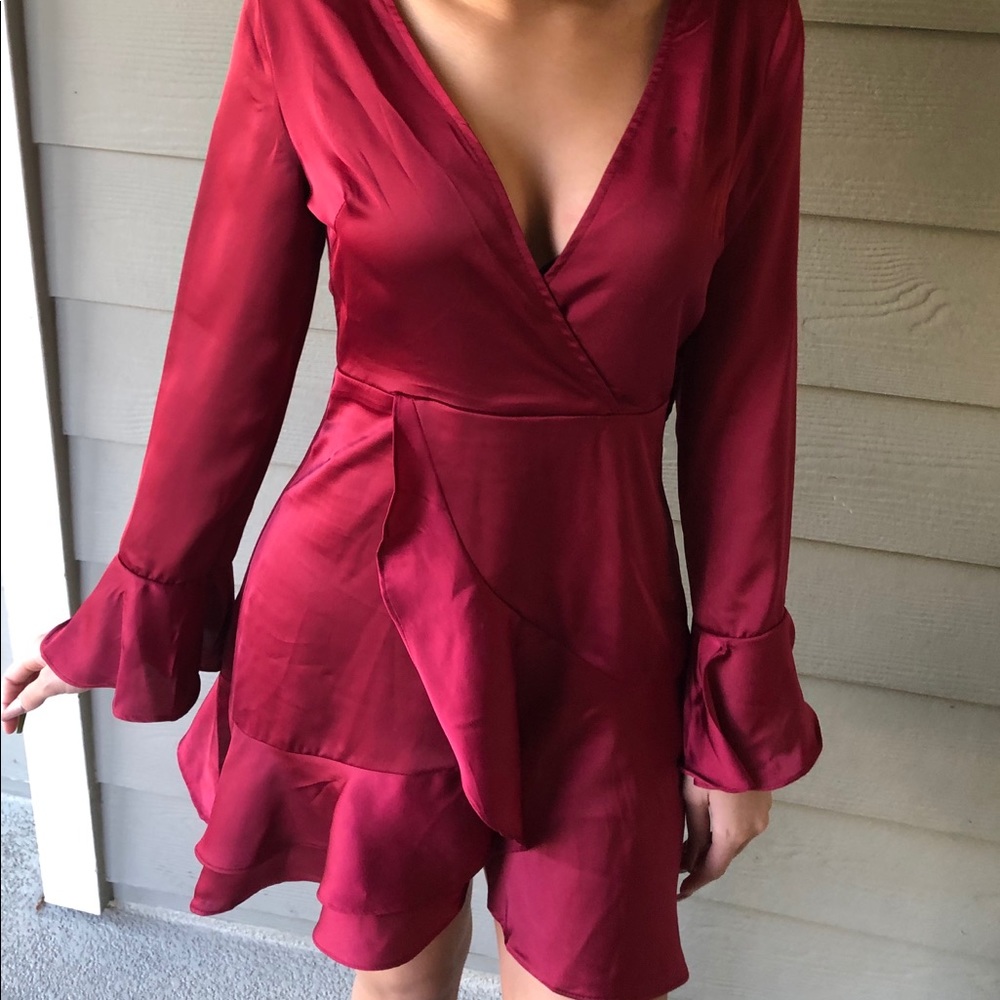 ✨SHEIN Red Soft Dress